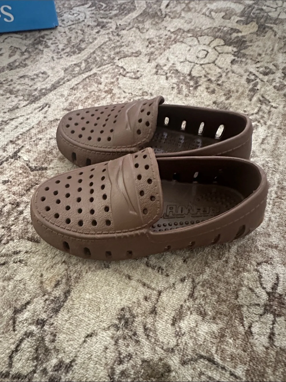 Floafers toddler Kids Brown Slip-On Walker Shoes